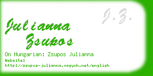 julianna zsupos business card